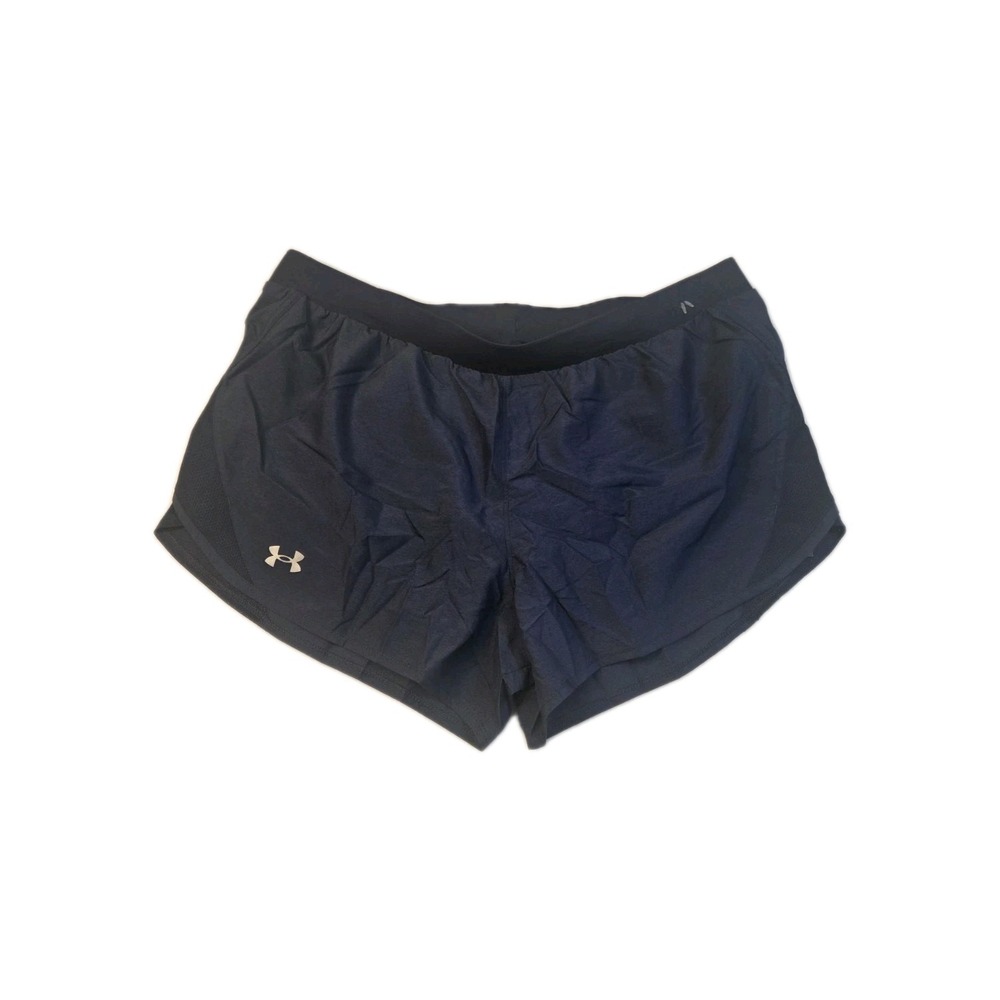 Women's Under Armour Flex Woven Crinkle Shorts 3in Size XL Black NWT